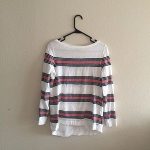 Ralph Lauren white striped light summer sweater